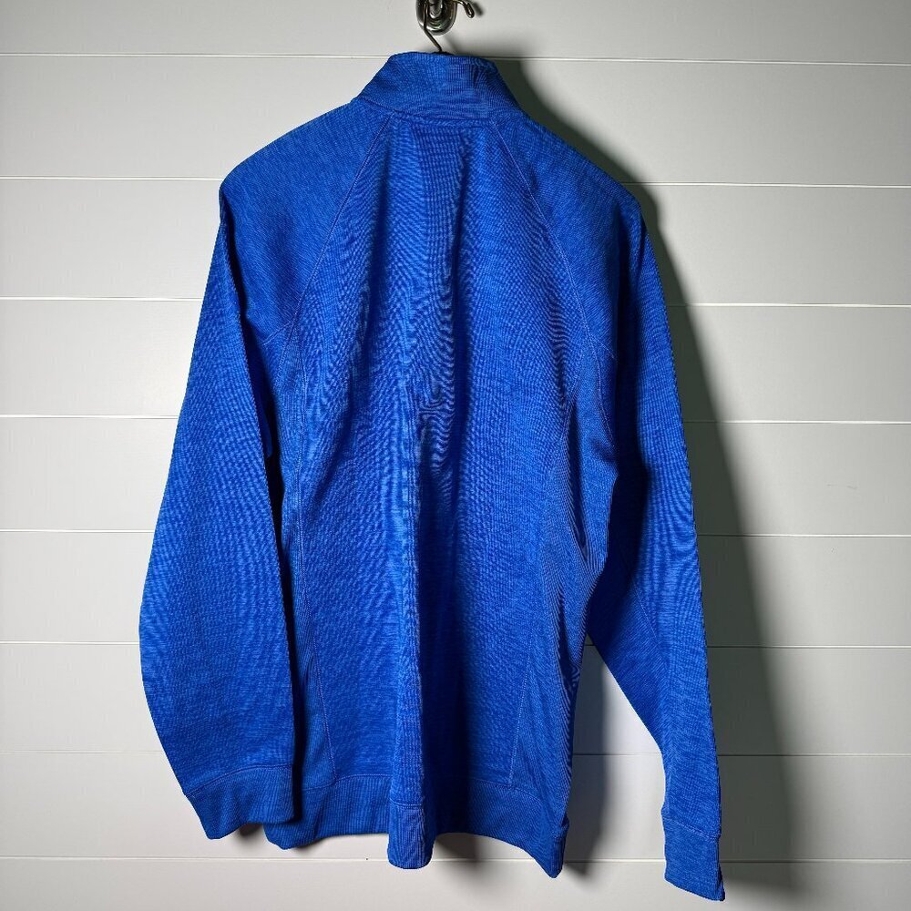 NWT Under Armour Cold Gear Golf Loose Fit Royal Blue Quarter Zip XL - Picture 3 of 7